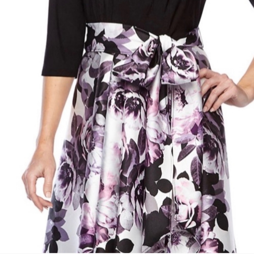 NWT floral hi-low 3/4 sleeve dress - Picture 3 of 7